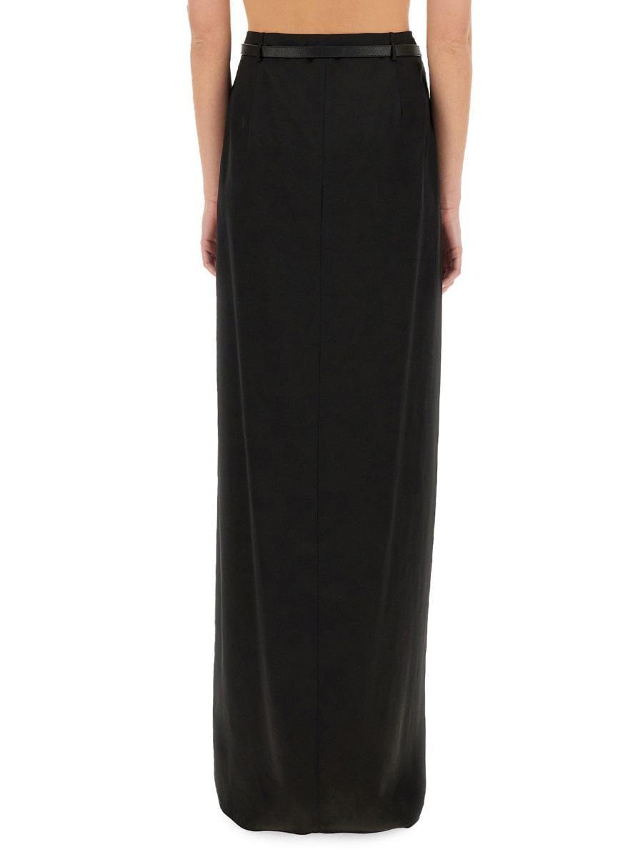 【関税&送料込】Tom Ford Maxi Wrap Skirt With Belt tom-ford-Black-Maxi-Wrap-Skirt