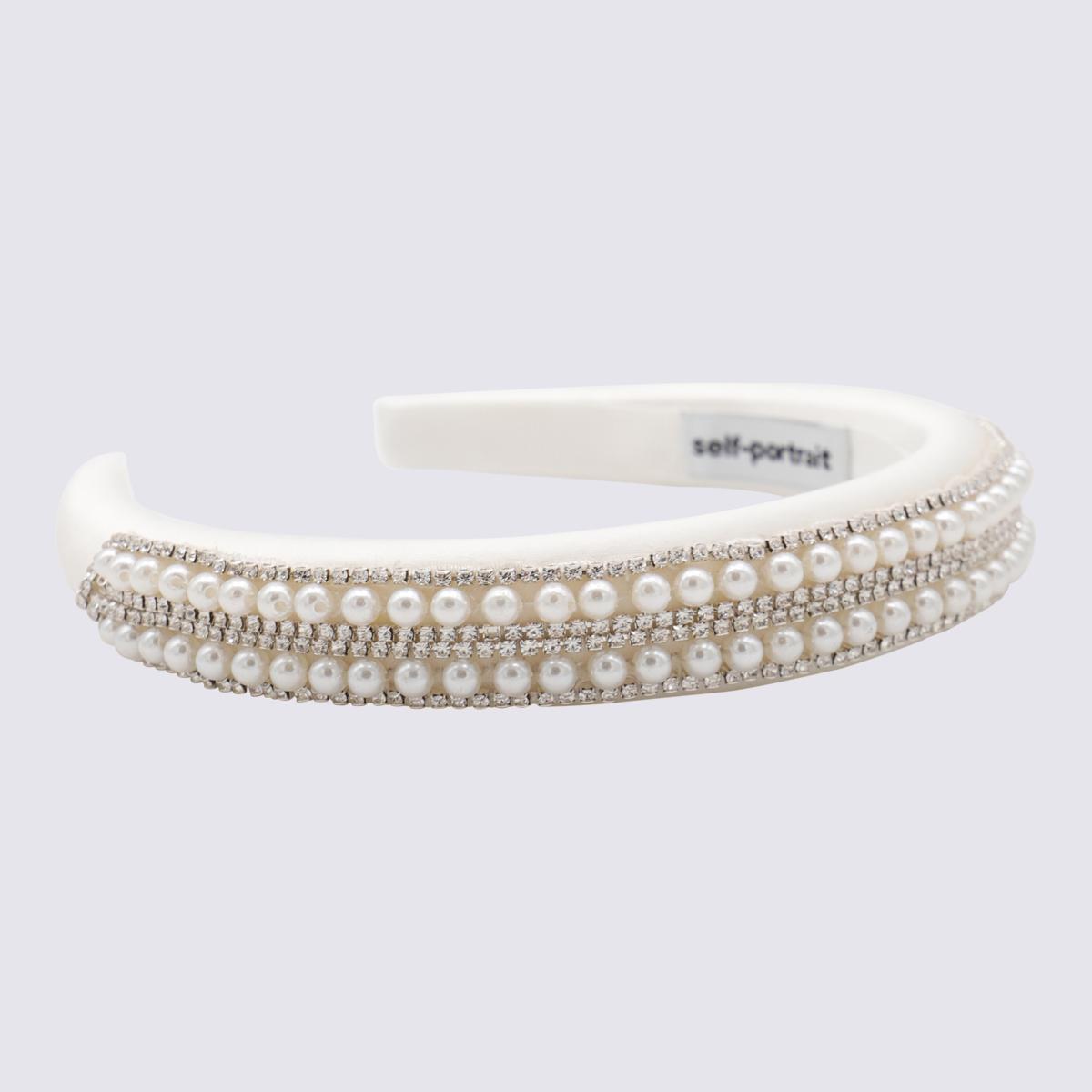Self-Portrait Hair Accessories in White | Lyst