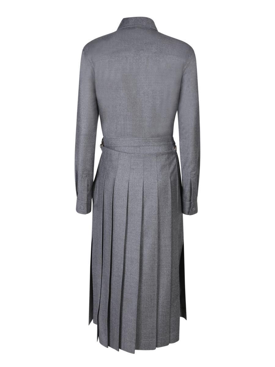 ワンピース FENDI Woman Dress Grey FZD866 AEEE F0TAZ FENDI: midi dress in wool and cashmere - Grey | Fendi dress