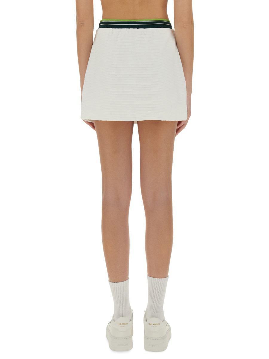 ミニスカート Casablanca Textured Fabric Tennis Skirt With Drawstring Casablanca Textured Fabric Tennis Skirt With Drawstring