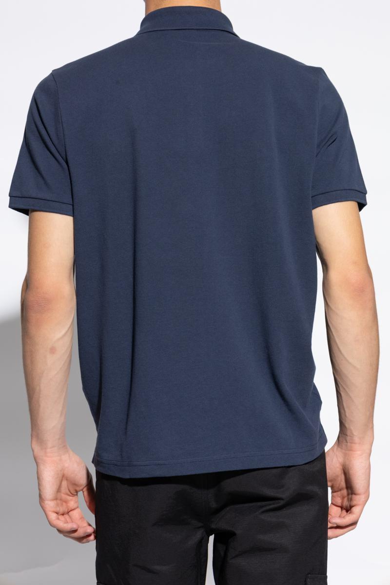 Moose Knuckles Polo With Logo Patch in Blue for Men | Lyst