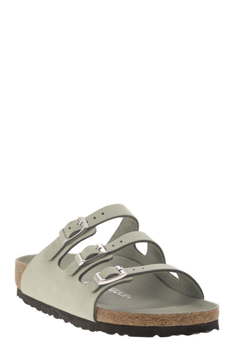 【関税&送料込】Birkenstock Mint Green Leather Florida Slipp BIRKENSTOCK FLORIDA SANDALS | JJill