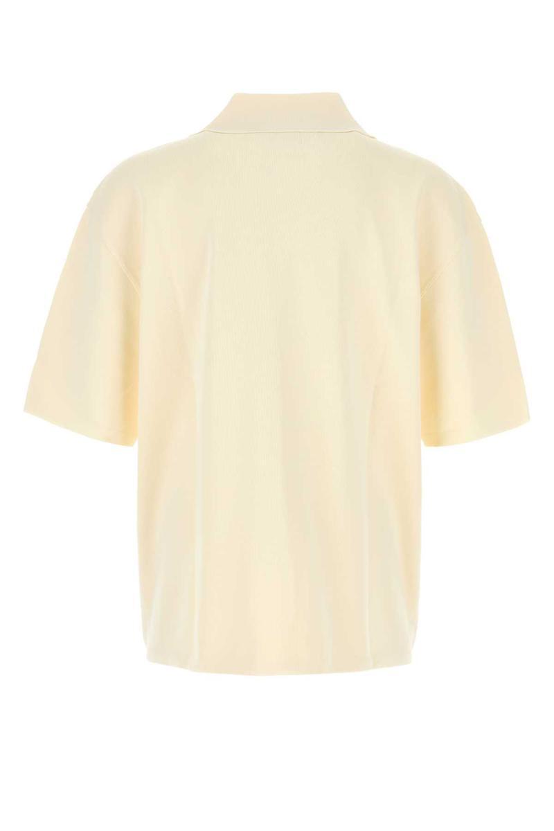 Tシャツ・カットソー AMI PARIS Cream viscose blend oversize polo shirt Ami Paris Cream Viscose Blend Oversize Polo Shirt – LOZURI®