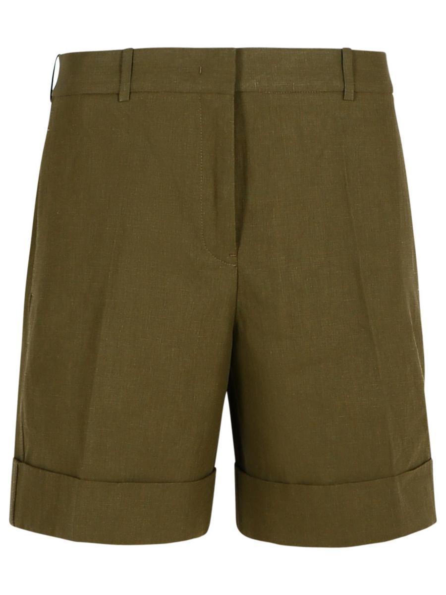 【関税＆送料込み】Jil Sander Green Linen Shorts Jil Sander Linen Shorts in Green | Lyst