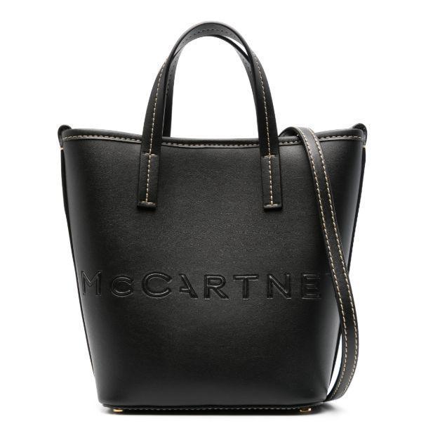 Stella McCartney Alter Mat Bucket Bag in Black | Lyst