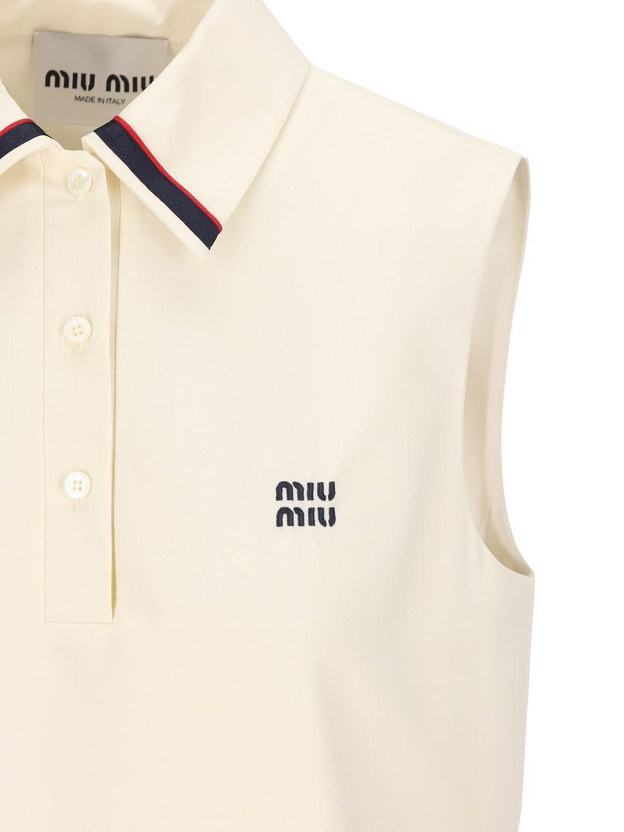 ワンピース MiuMiu Mohair canvas dress Miu Miu Mohair Canvas Dress in Natural | Lyst