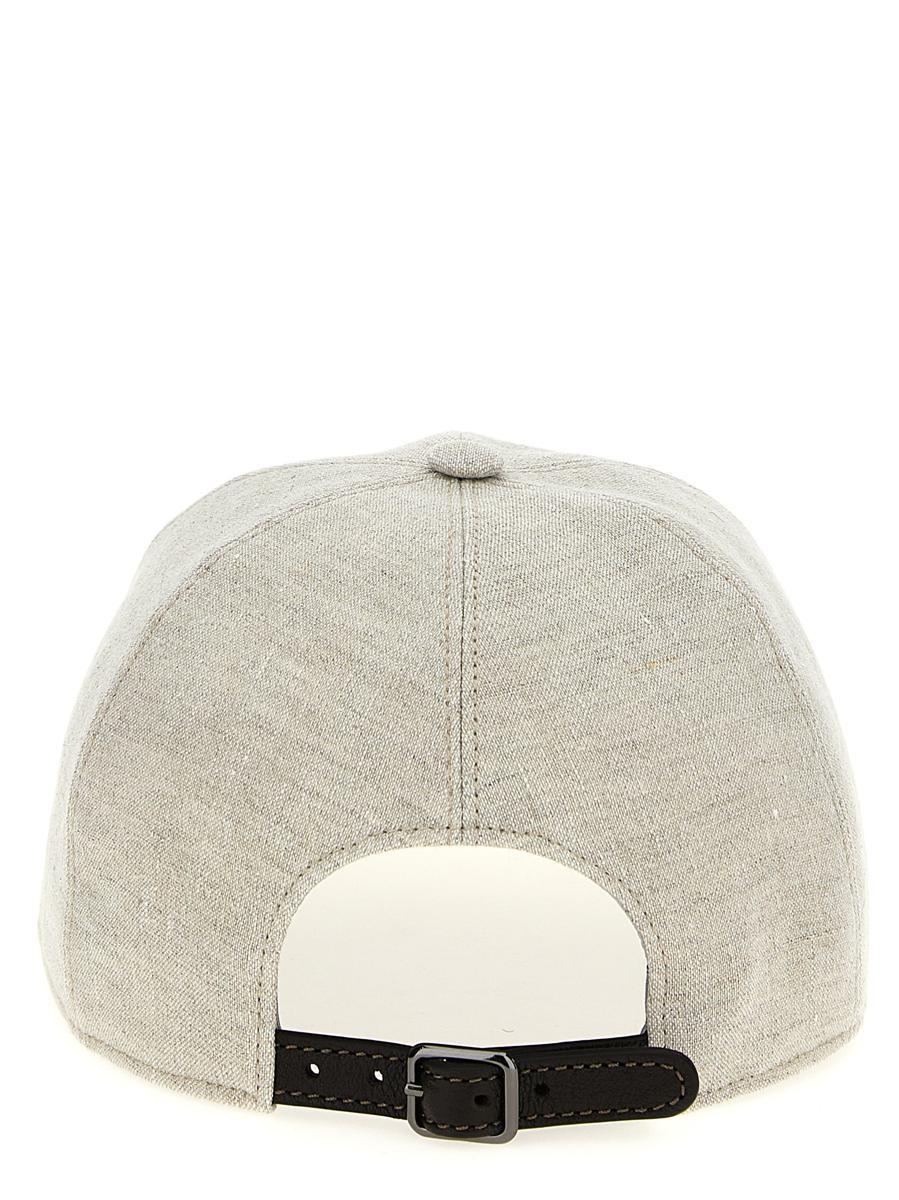 Brunello Cucinelli 'Sparkling' Cap in Natural | Lyst