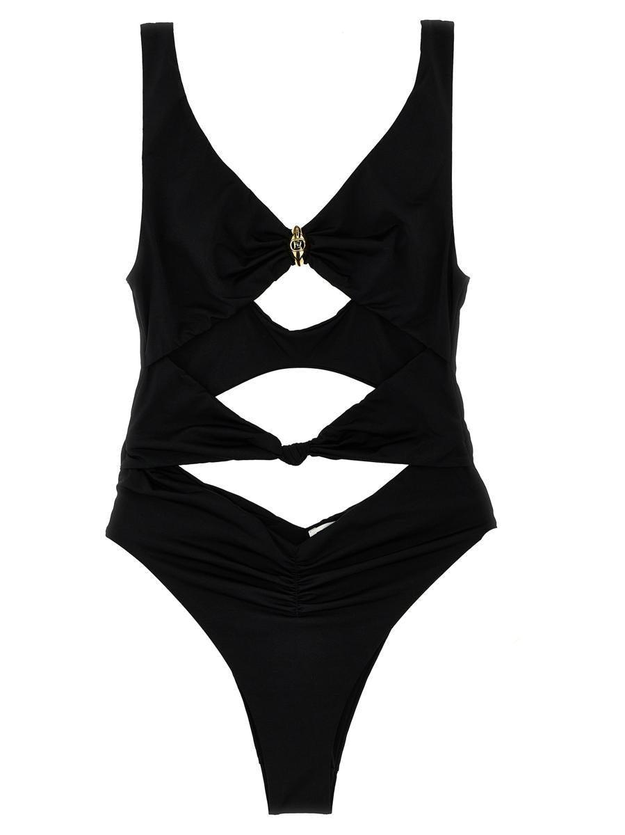 ワンピース水着 ELISABETTA FRANCHI Knot one-piece swimsuit elisabetta-franchi-Black-Knot-