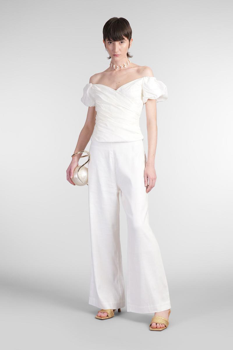 Cult Gaia Kora Pants in White | Lyst