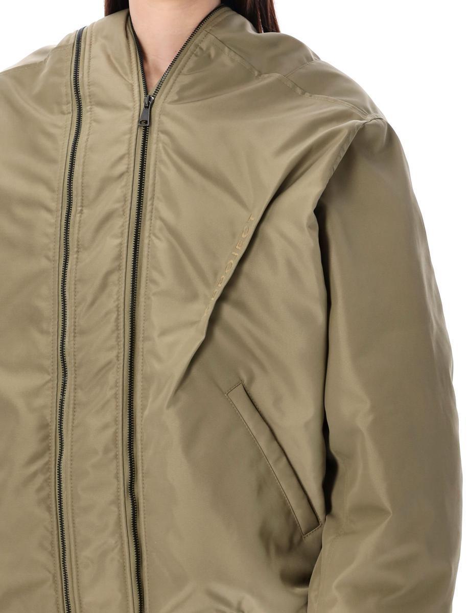 Beige Double Zip Bomber Jacket by Y/Project on Sale