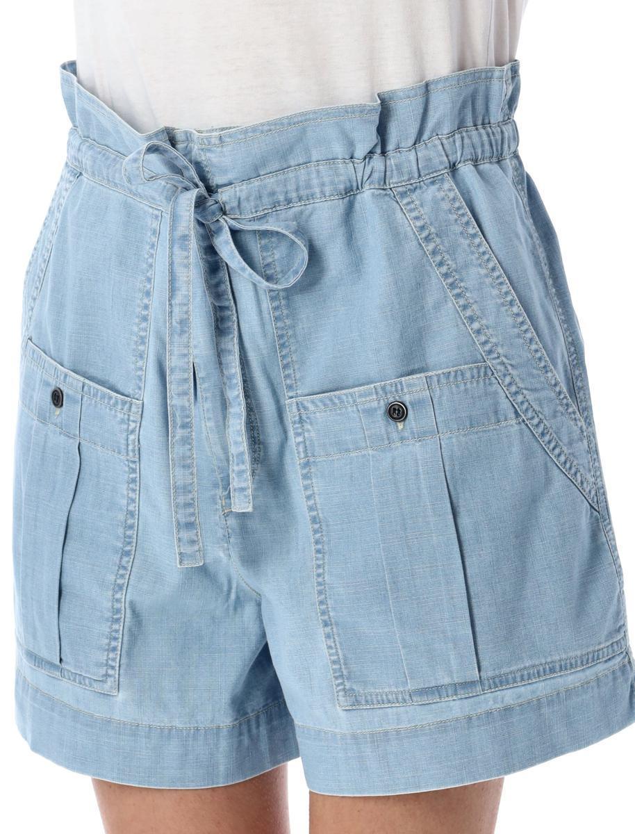 Isabel Marant Valdina Shorts in Blue | Lyst UK