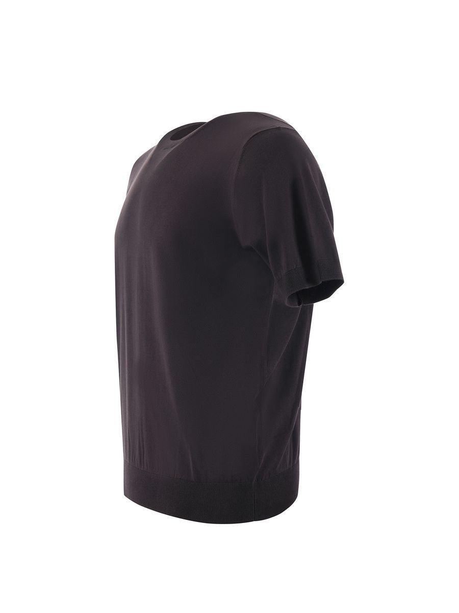 Tシャツ・カットソー PAOLO PECORA Men T-shirt Brown A010F200 2230 blue-t-shirt-paolo-pecora.jpg