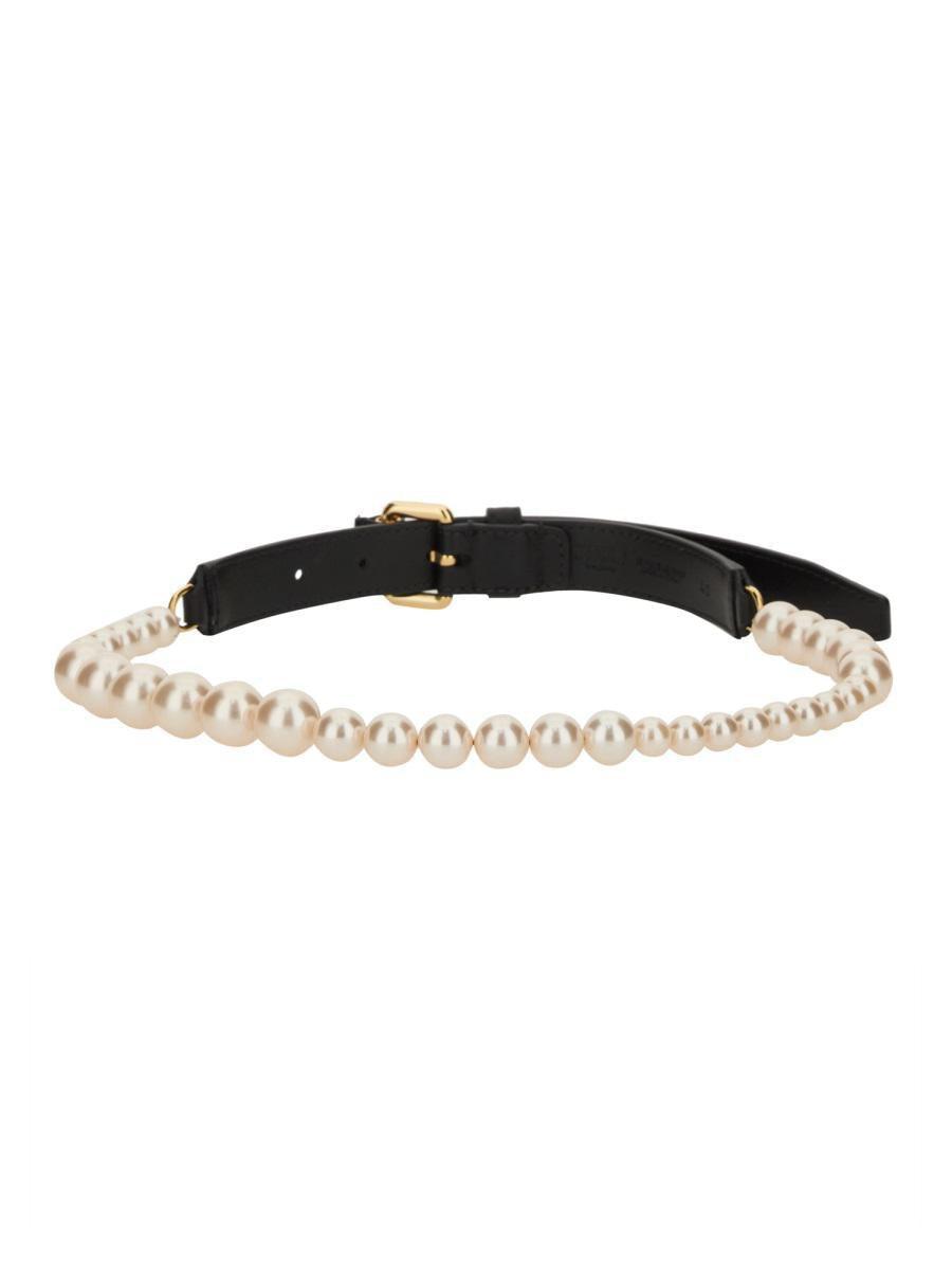 ベルト Moschino Belt With Pearl Adornments Moschino Belt With Pearl Adornments | ModeSens