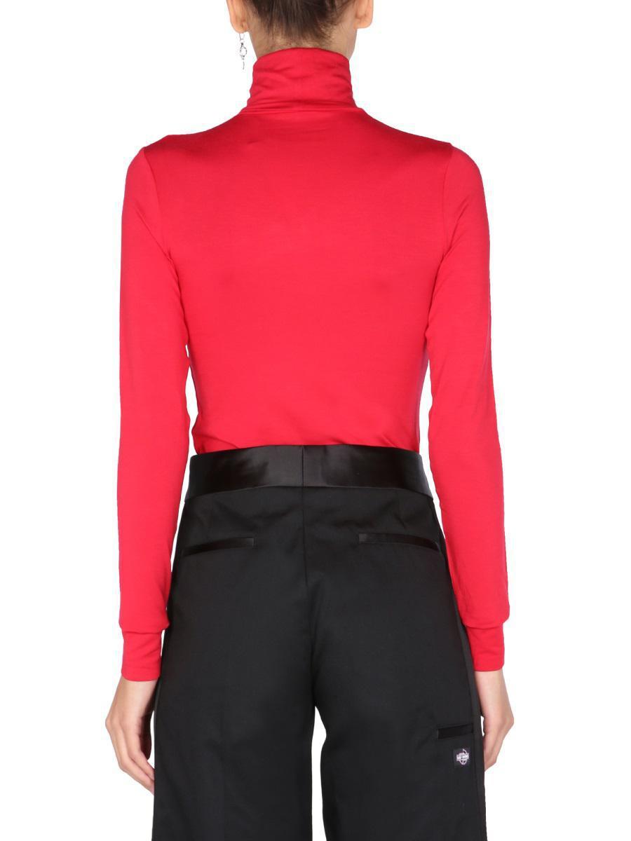 Raf simons red turtleneck hot sale