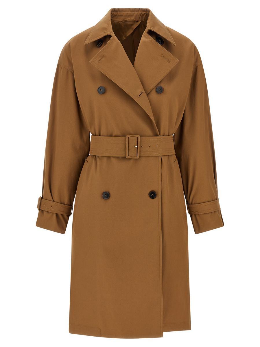 Max Mara 'Ebrien' Trench Coat in Brown | Lyst