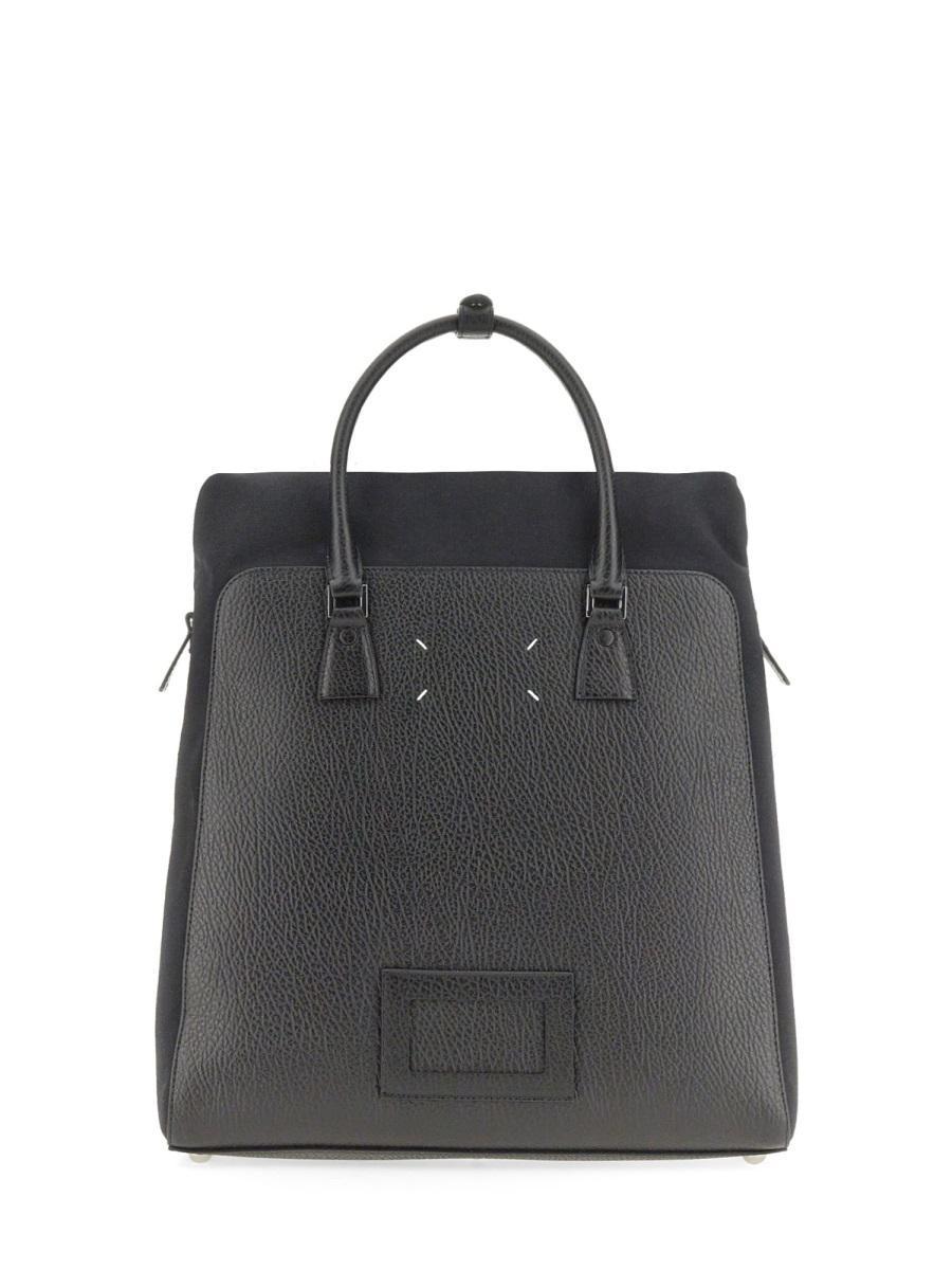 Maison Margiela: Black 5AC Daily Vertical Tote | SSENSE