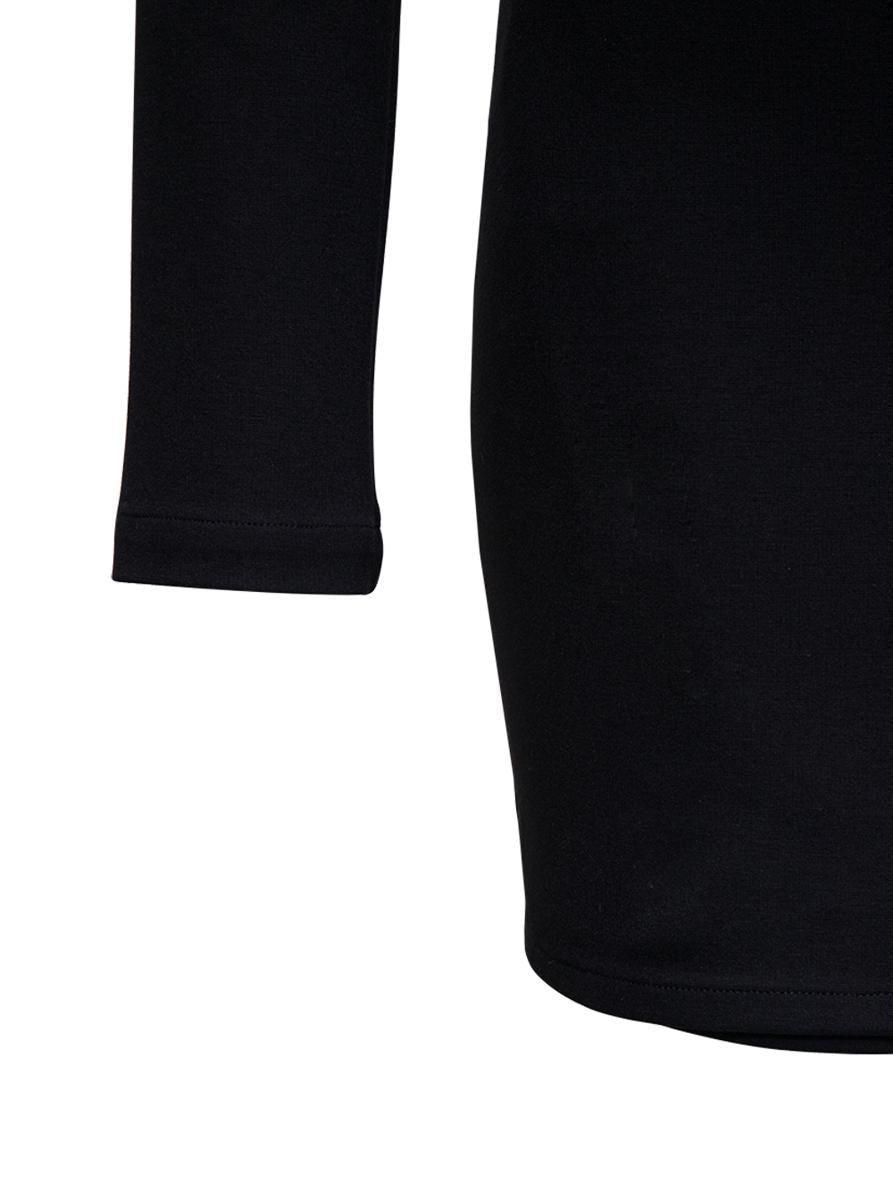 ワンピース GIUSEPPE DI MORABITO Black Jersey Dress with Chain Detail GIUSEPPE DI MORABITO Jersey Dress With Chain Detail in Black