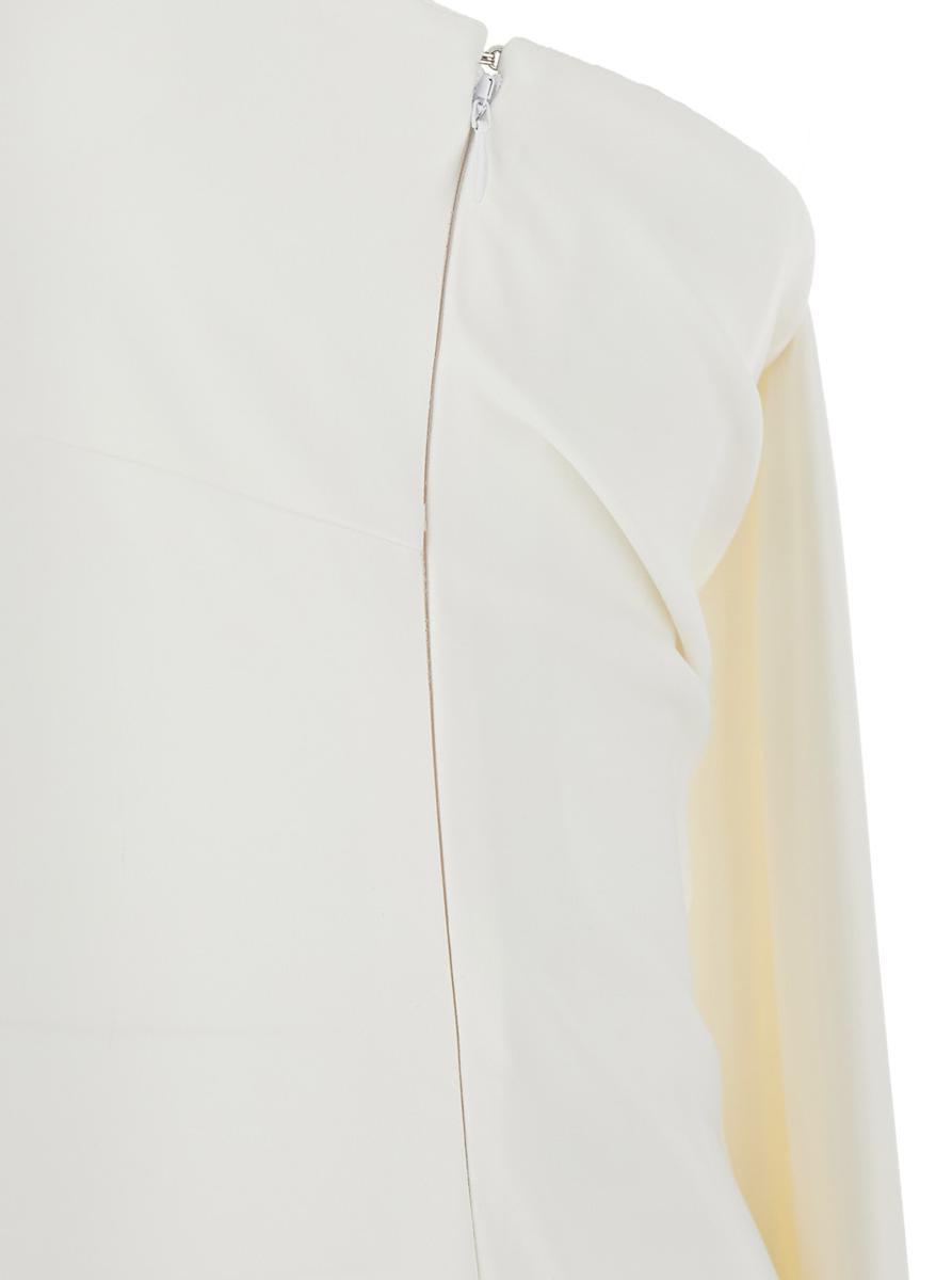 【送料&関税込】Jacquemus le Robe Bustier White Off-shoulder Jacquemus Le Robe Bustier' Off-Shoulder Long Dress in White
