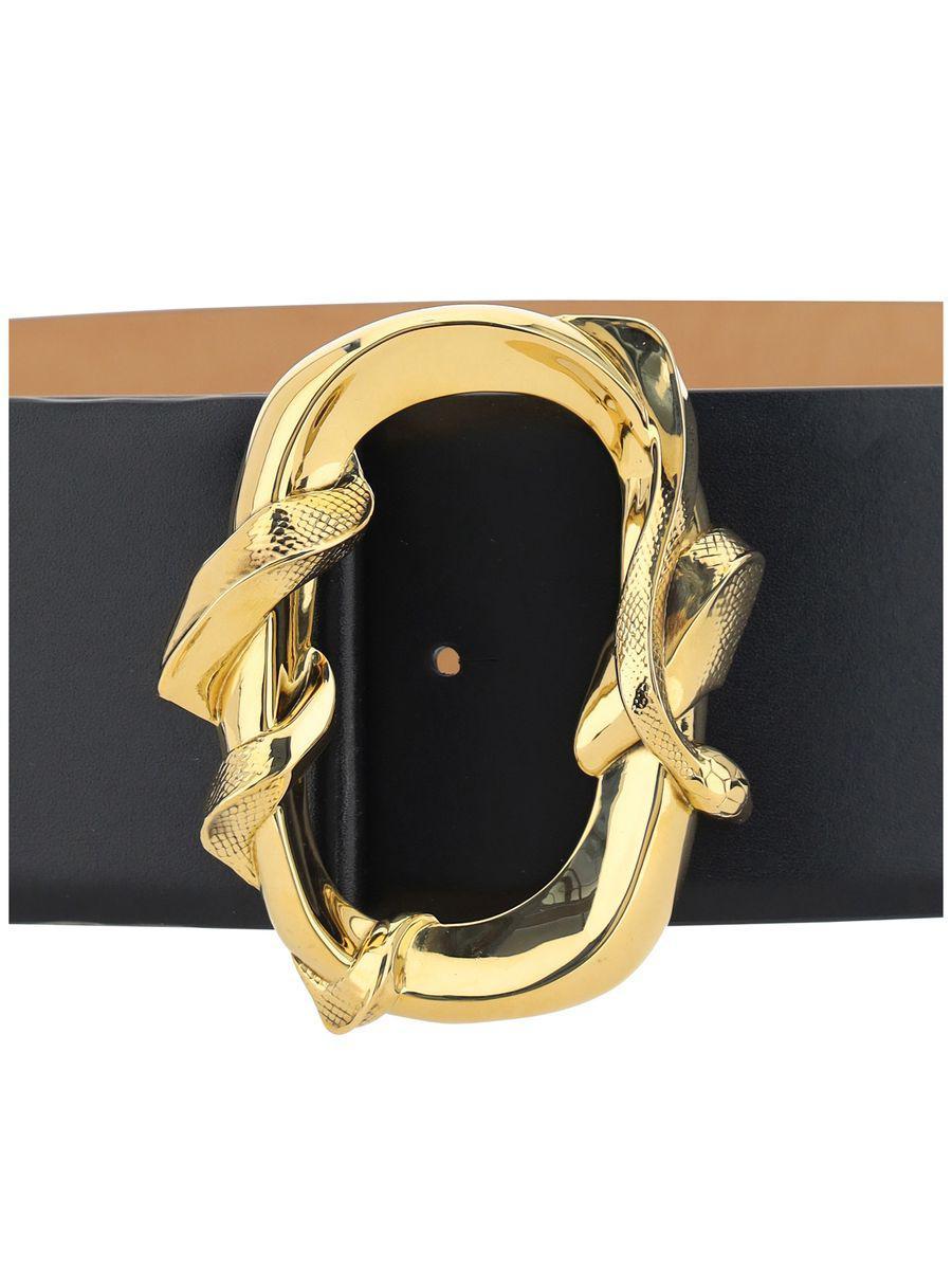 ベルト MCQUEEN 'Snake' belt McQueen Leather Snake Buckle Belt | Saks Fifth Avenue