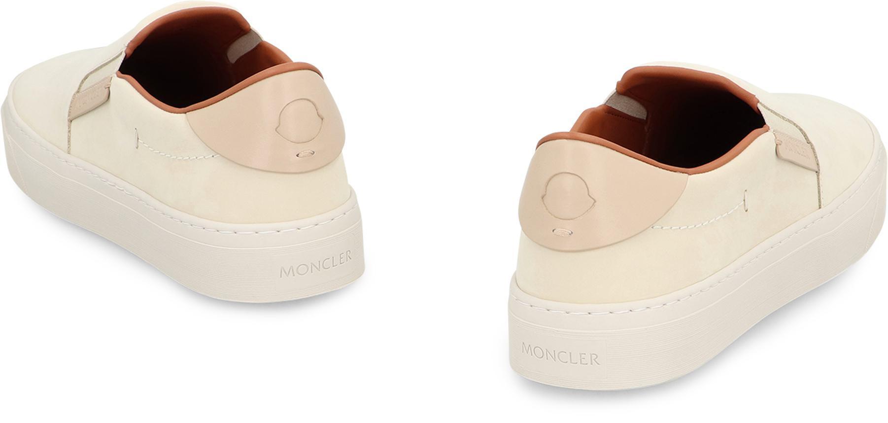 Moncler Monclub Slip-On Sneakers in Natural for Men | Lyst