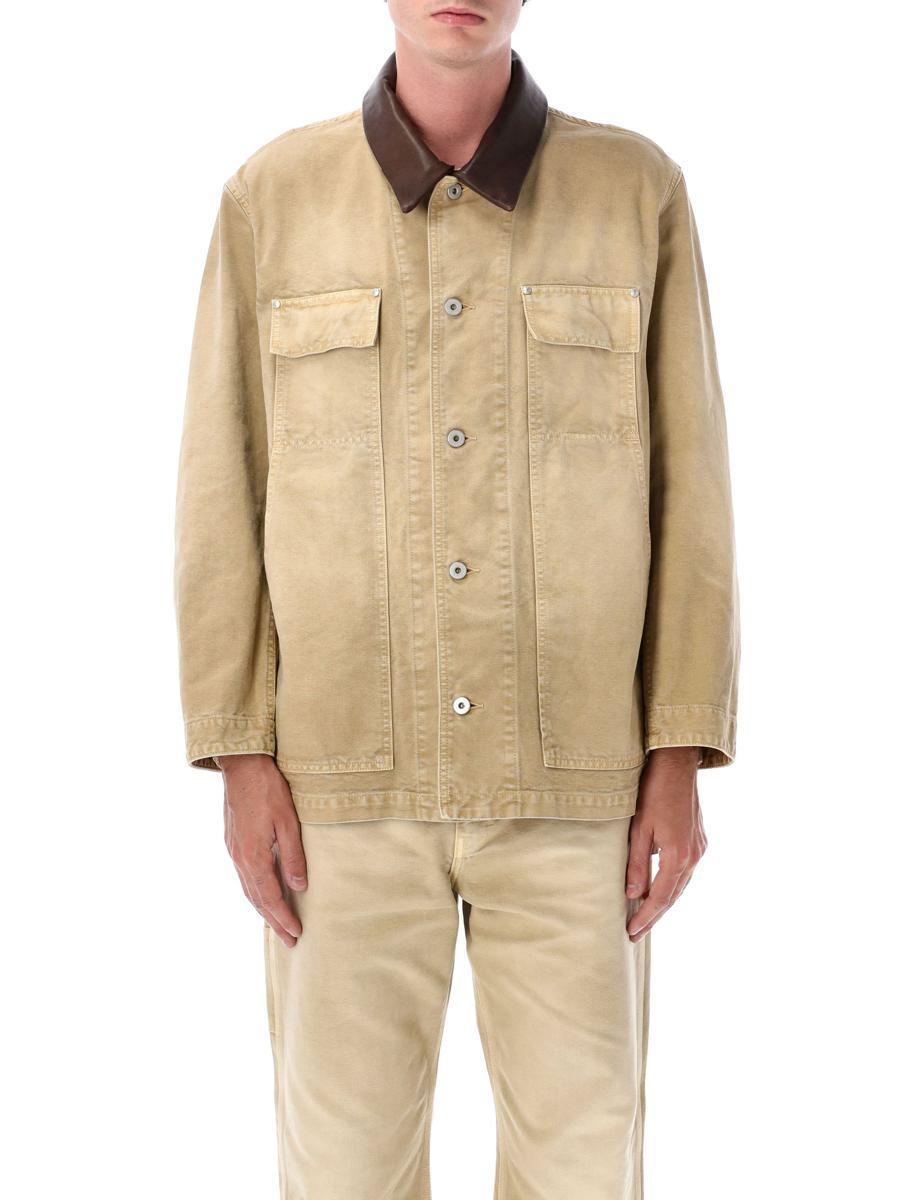 ジャケット・アウター AURALEE WASHED FINX HERRINGBONE JACKET AURALEE 「WASHED FINX HERRINGBONE JACKET / GREEN CHAMBRAY