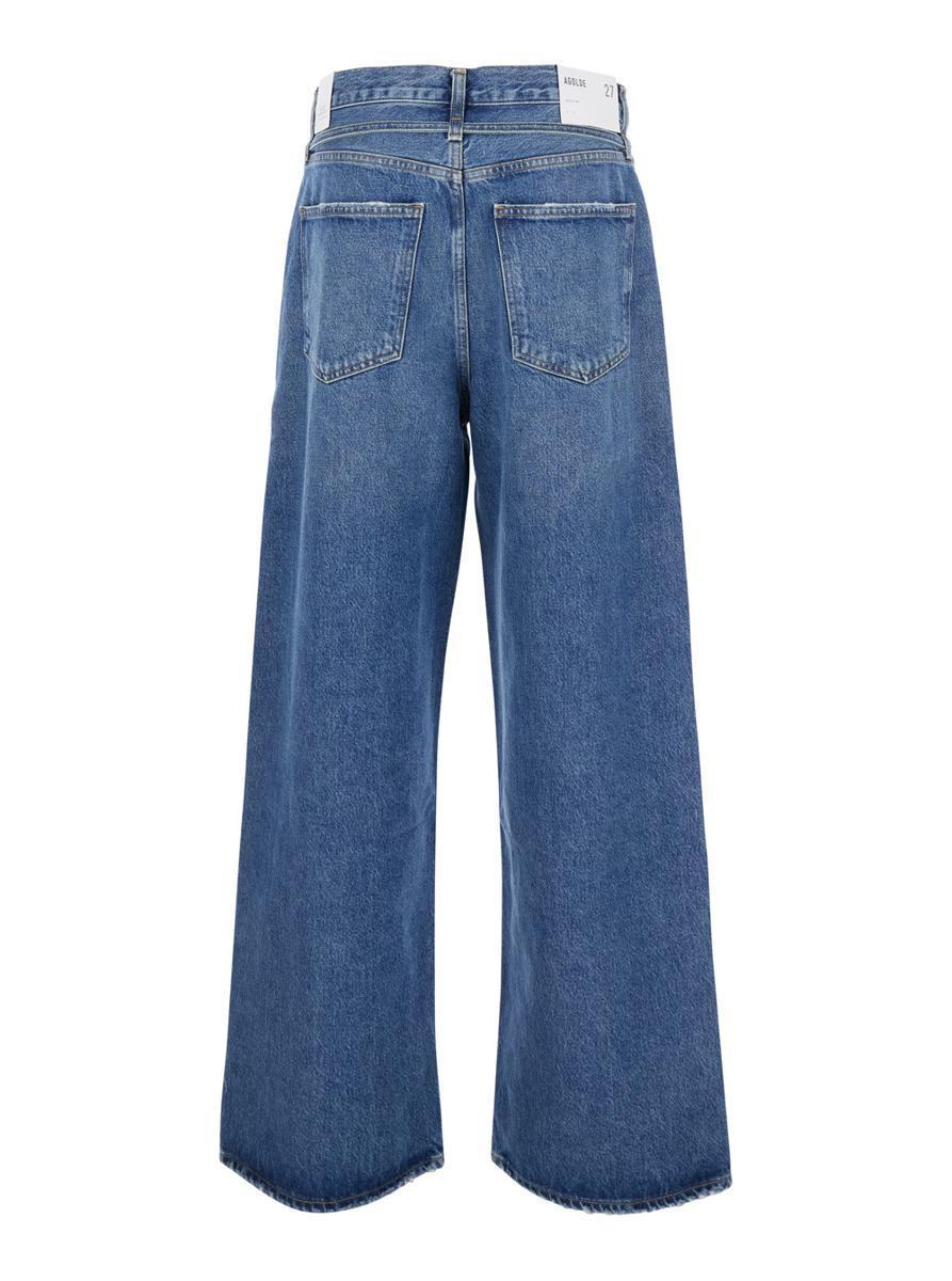 【送料&関税込】AGOLDE emmi Blue Five Pocket Jeans With Thin Agolde Emmi' Five Pocket Jeans in Blue | Lyst