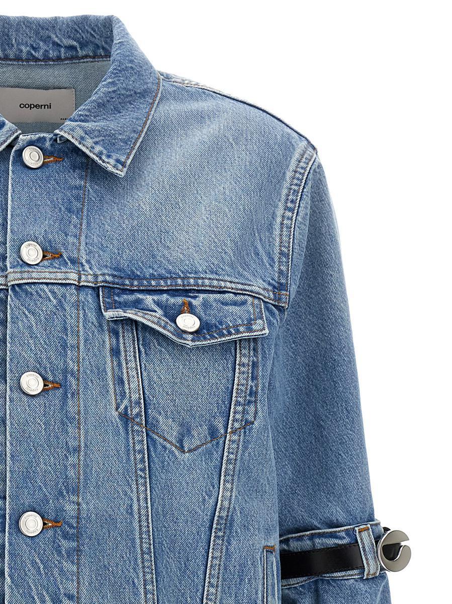 ジャケット Coperni 'Hybrid Denim Short' jacket Coperni 'Hybrid Denim Short' Jacket in Blue | Lyst