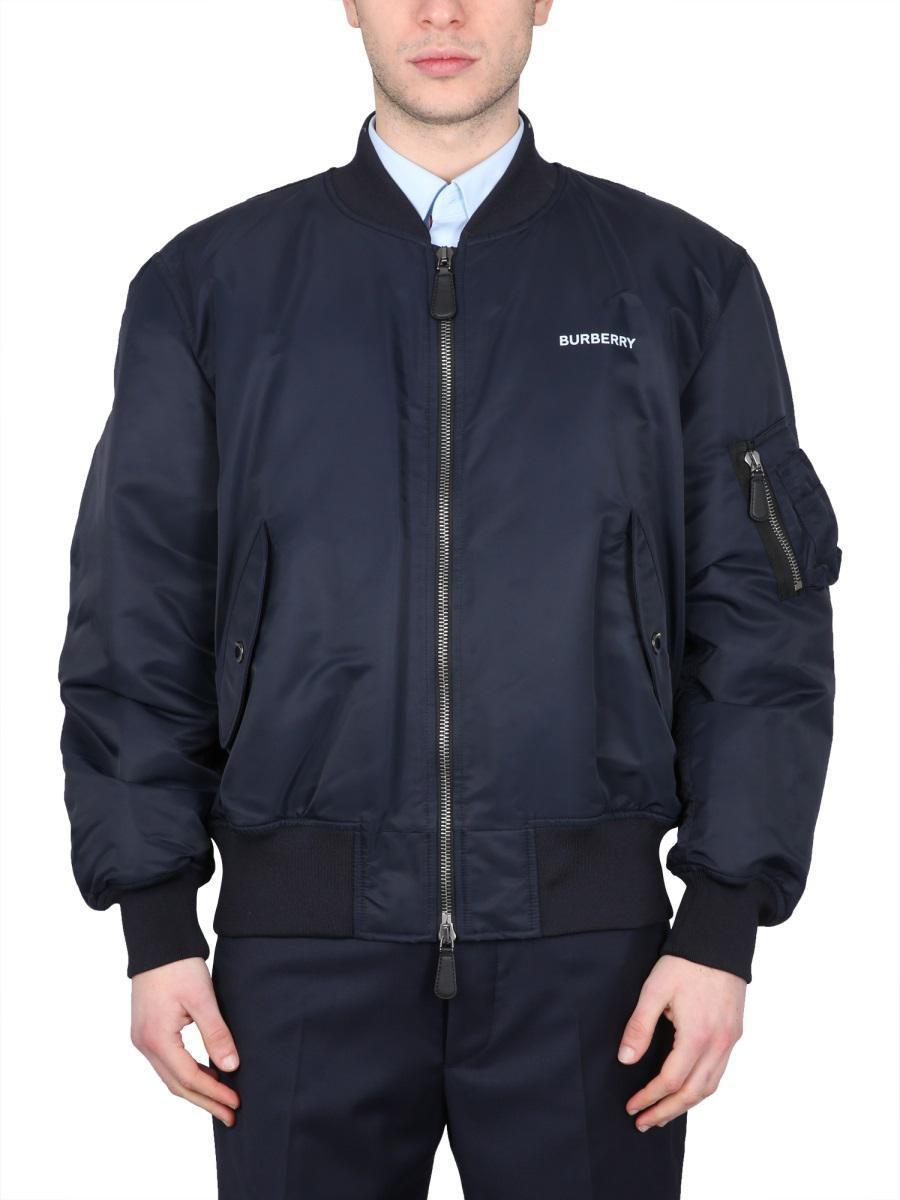 Blue burberry jacket discount
