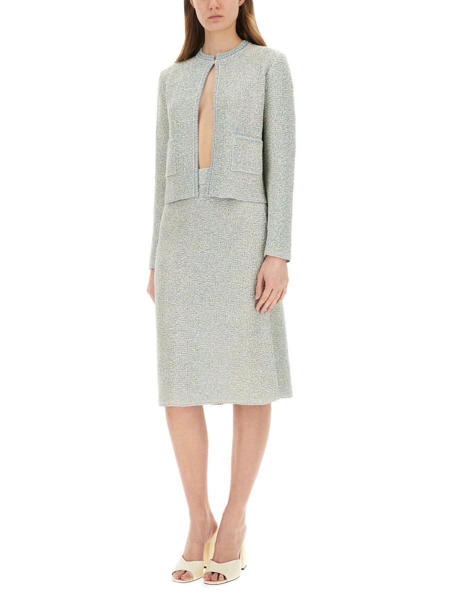 スカート Fabiana Filippi Textured Tweed Midi Skirt Fabiana Filippi Textured Tweed Midi Skirt in Green | Lyst