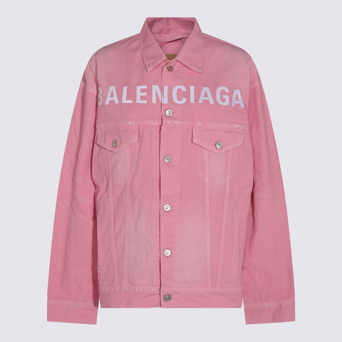ジャケット BALENCIAGA PINK COTTON DENIM JACKET Balenciaga Cotton Denim Jacket in Pink | Lyst