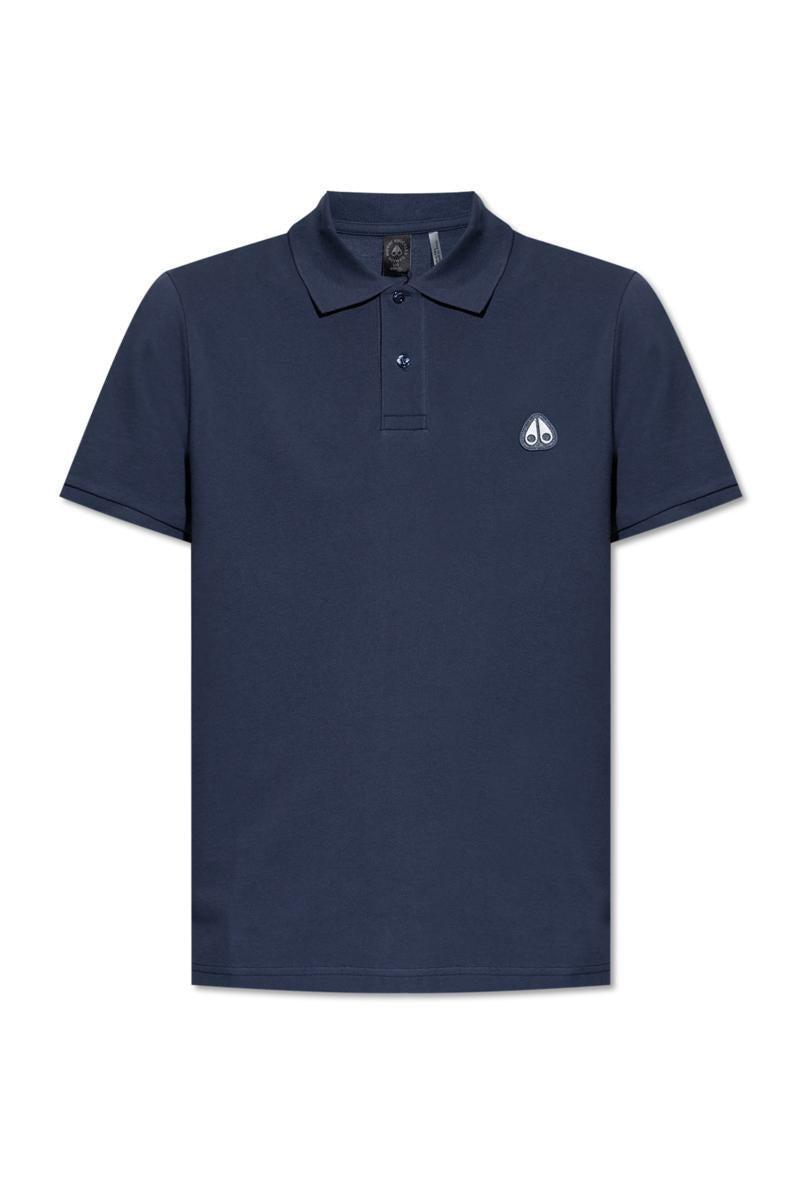 Tシャツ・カットソー MOOSE KNUCKLES Men Polo Shirts M34MT712 833 Blue Moose Knuckles Polo With Logo Patch in Blue for Men | Lyst
