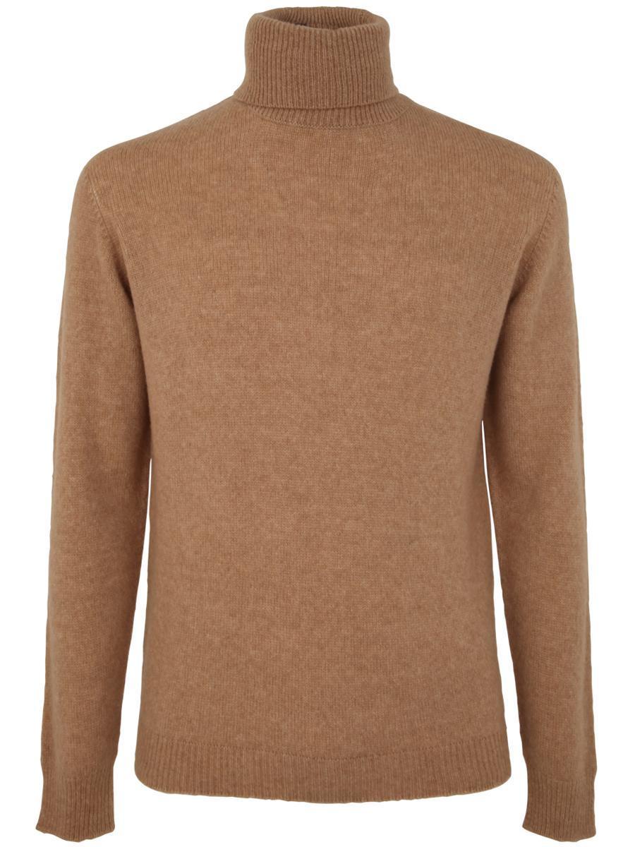 Roberto Collina Navy Blue Men's Turtleneck Wool Sweater