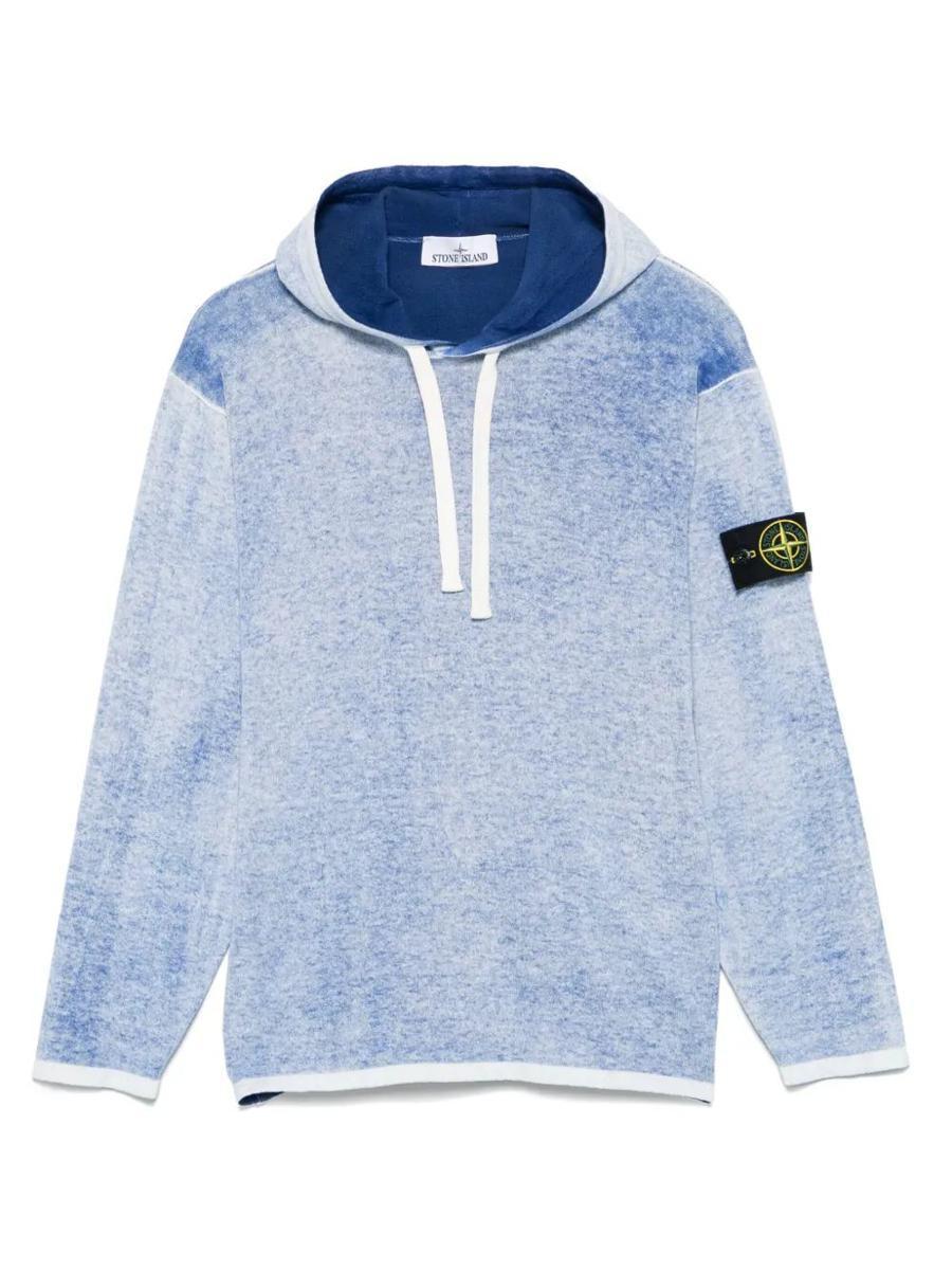 Stone Island Oversize Fit Hooded Jumper Raw Hand Light Stone Island Oversize Fit Hooded Jumper Raw Hand Light