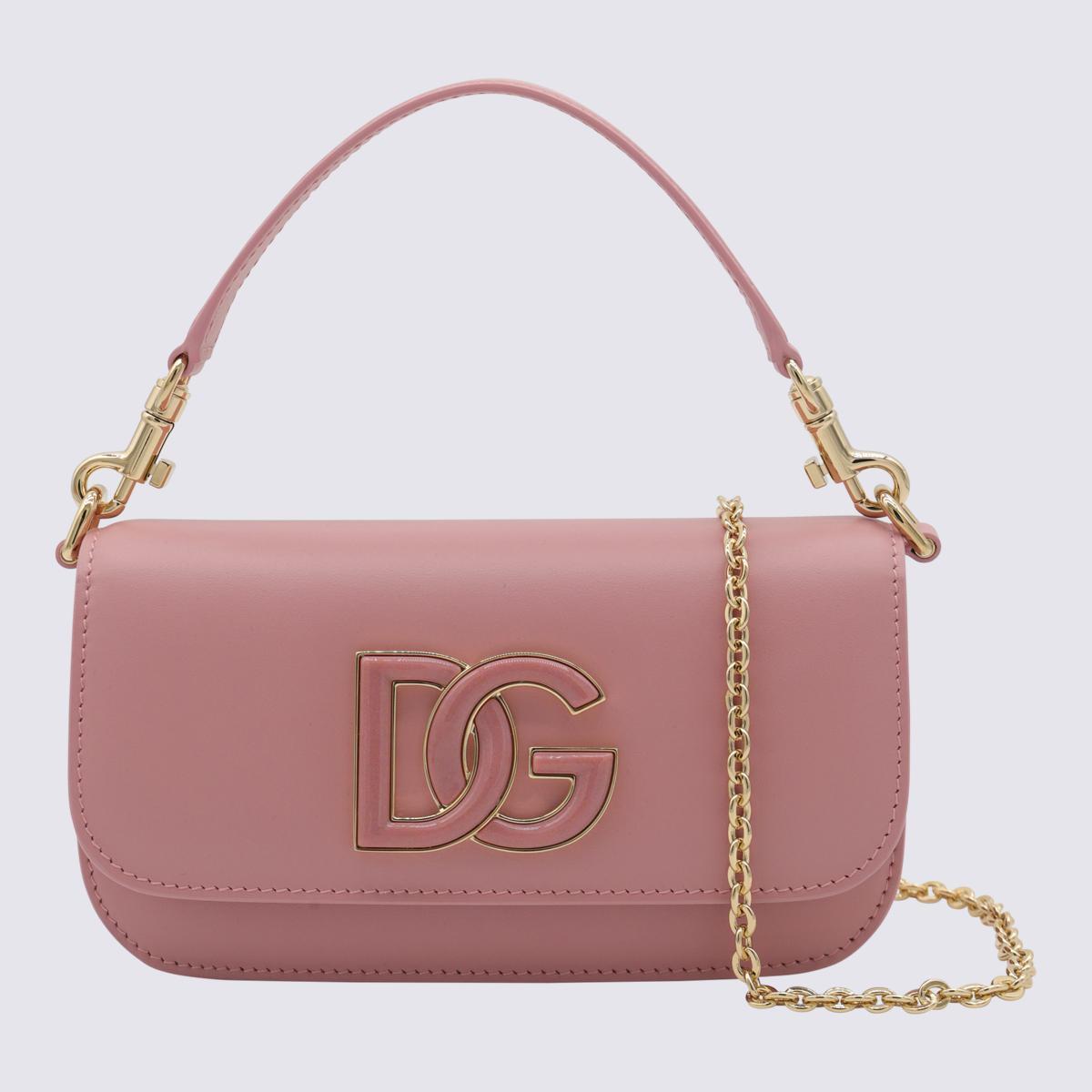 Dolce & Gabbana Leather Top Handle Bag in Pink | Lyst