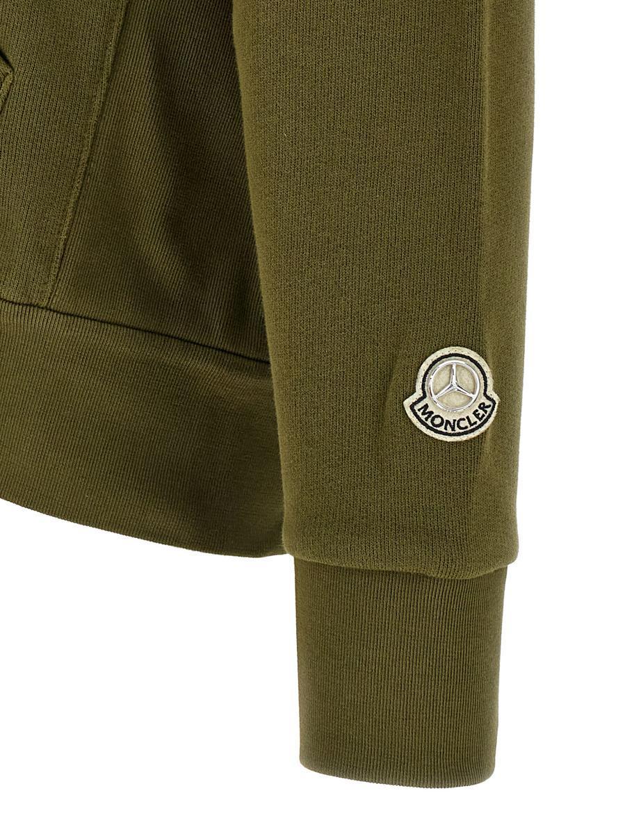 スウェット・トレーナー MONCLER GENIUS x Mercedes-Benz byNigo hoodie Green Moncler Genius Moncler X Mercedes-Benz By Nigo Zipped Hoodie