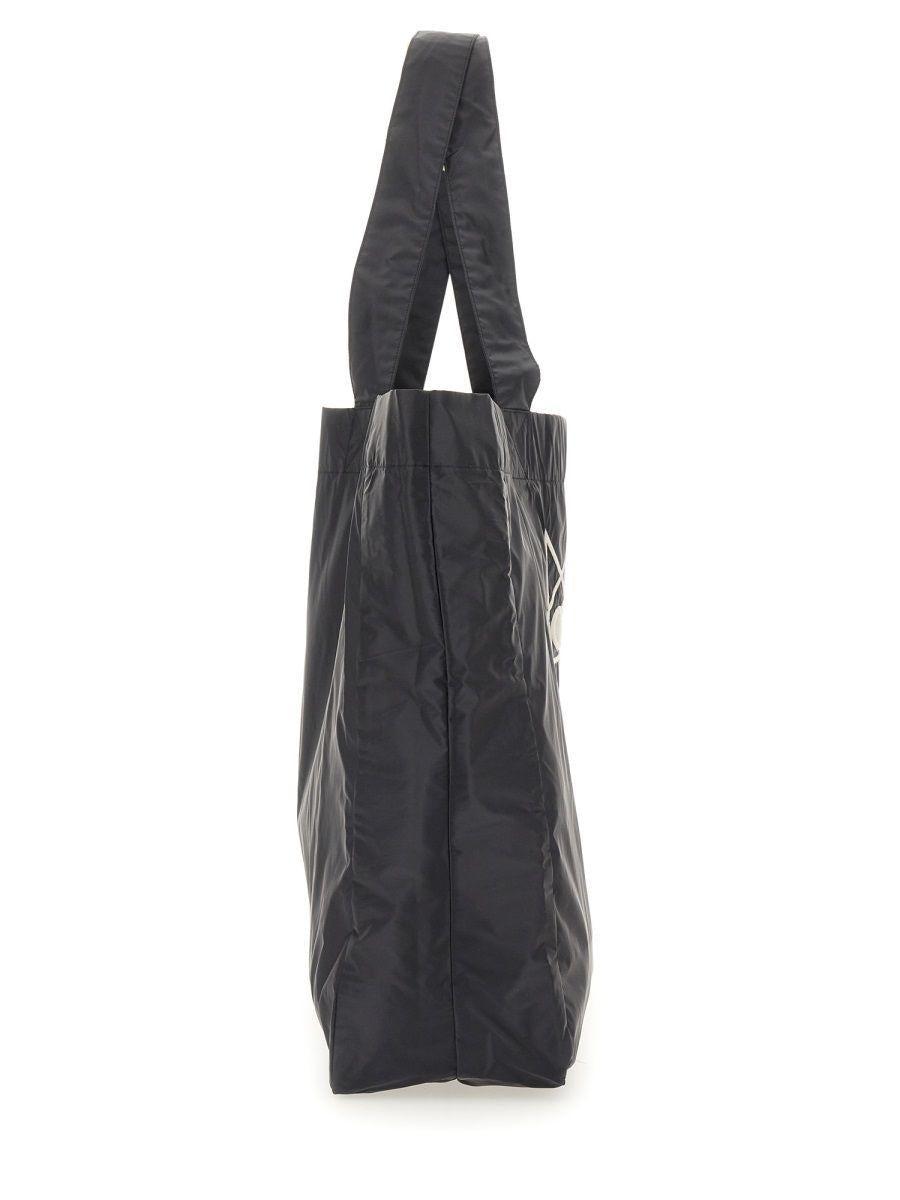 トートバッグ Rick Owens X Champion Black Nylon Tote Bag With Iconic Logo Rick Owens X Champion Black Nylon Tote Bag With Iconic Logo
