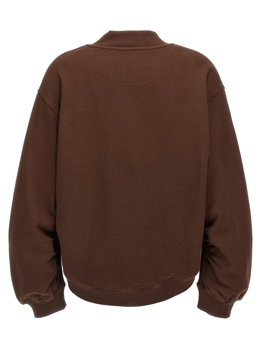 The Attico 3D Logo Sweatshirt in Brown | Lyst UK