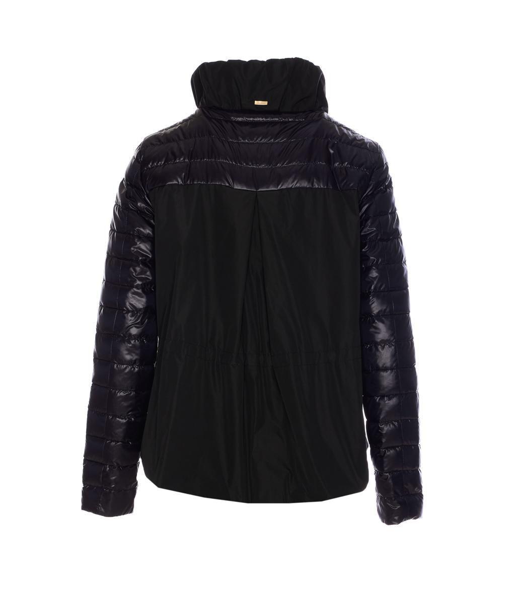 【関税＆送料込み】Herno Black Hooded Down Jacket In Nylon Herno Black Hooded Down Jacket In Nylon Woman ダウン