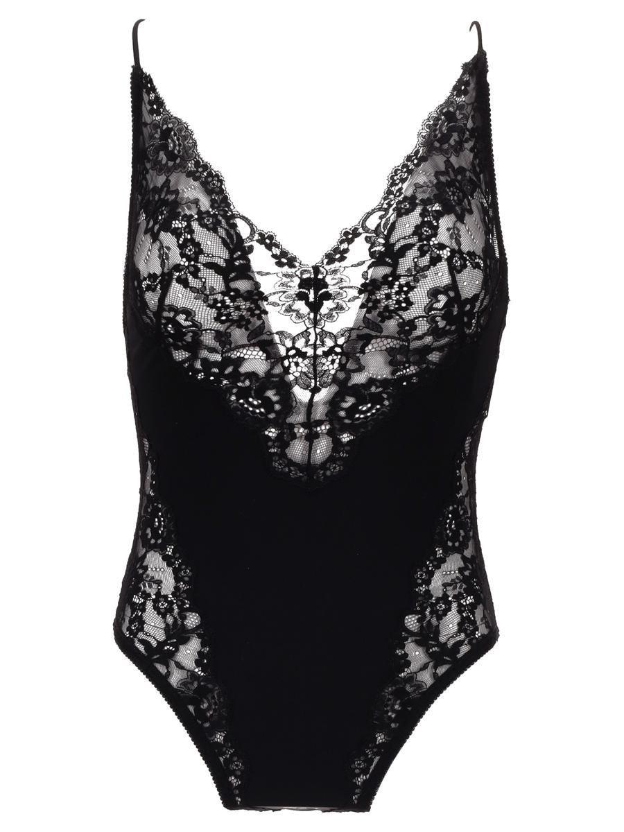 【関税&送料込】Saint Laurent Black Velvet Bodysuit Saint Laurent Black Velvet Bodysuit for Women Online USA at