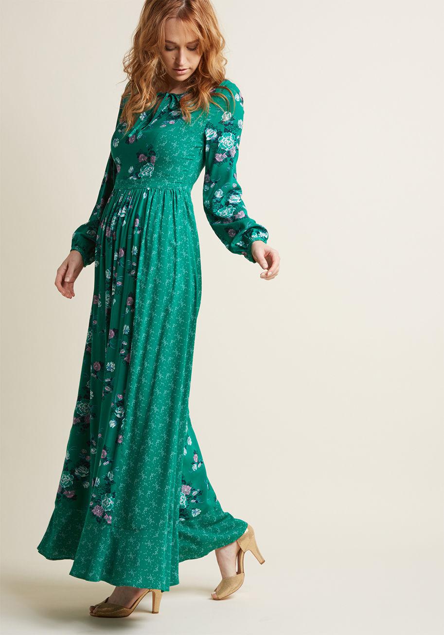 modcloth maxi dress