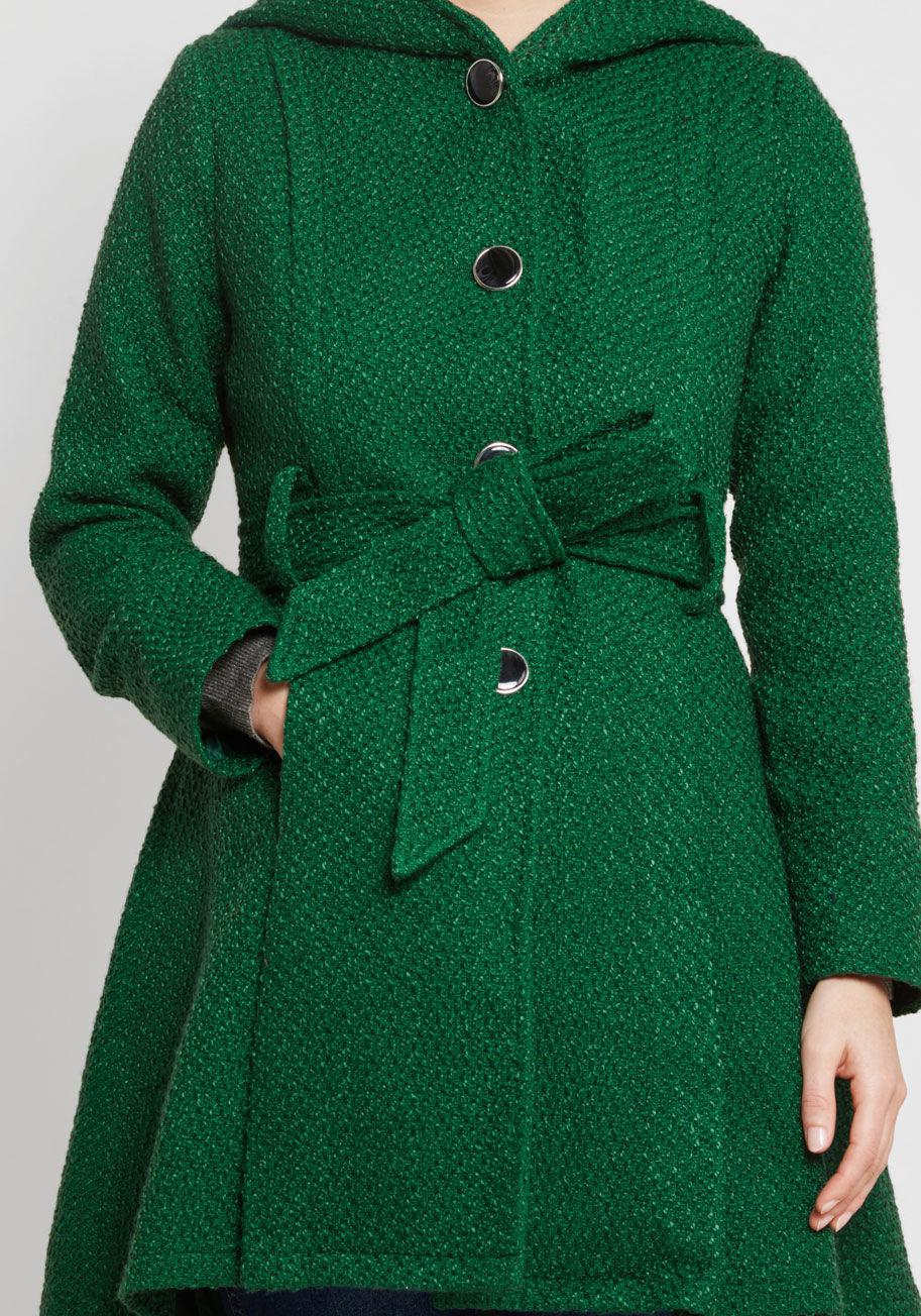 modcloth green coat