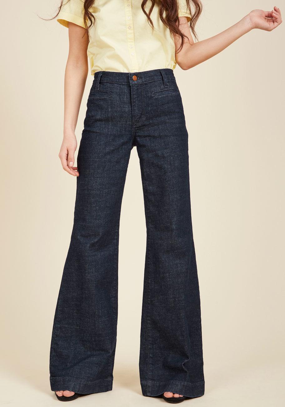 Wrangler Denim Wide-leg Whim Jeans in Blue - Lyst
