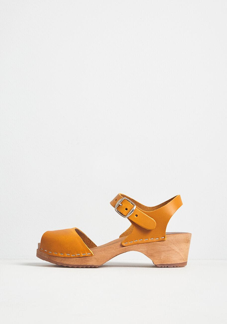 mustard yellow clogs