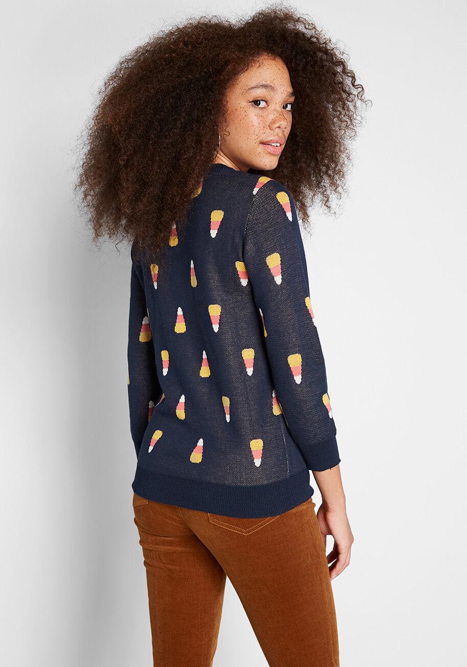 candy corn sweater