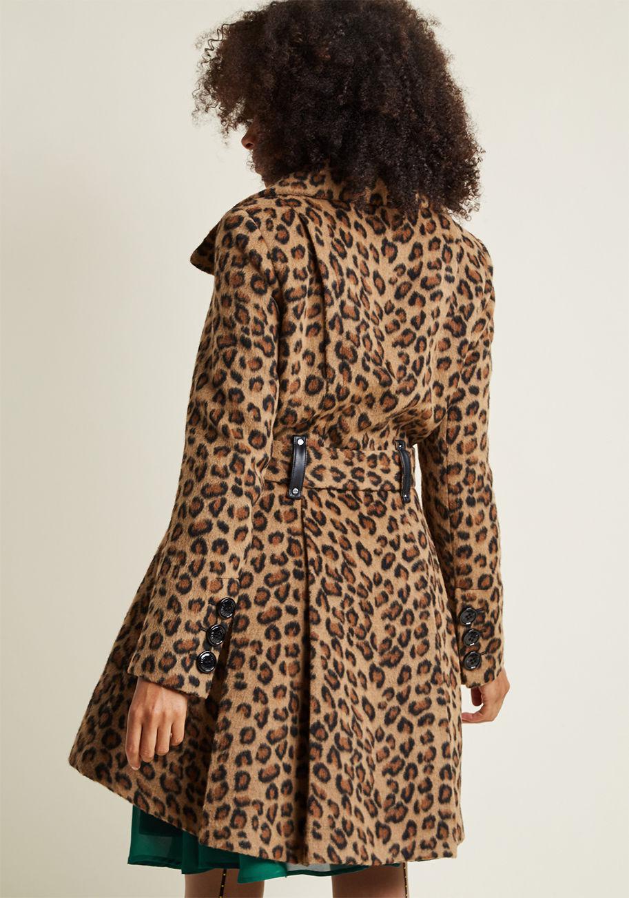 steve madden leopard coat
