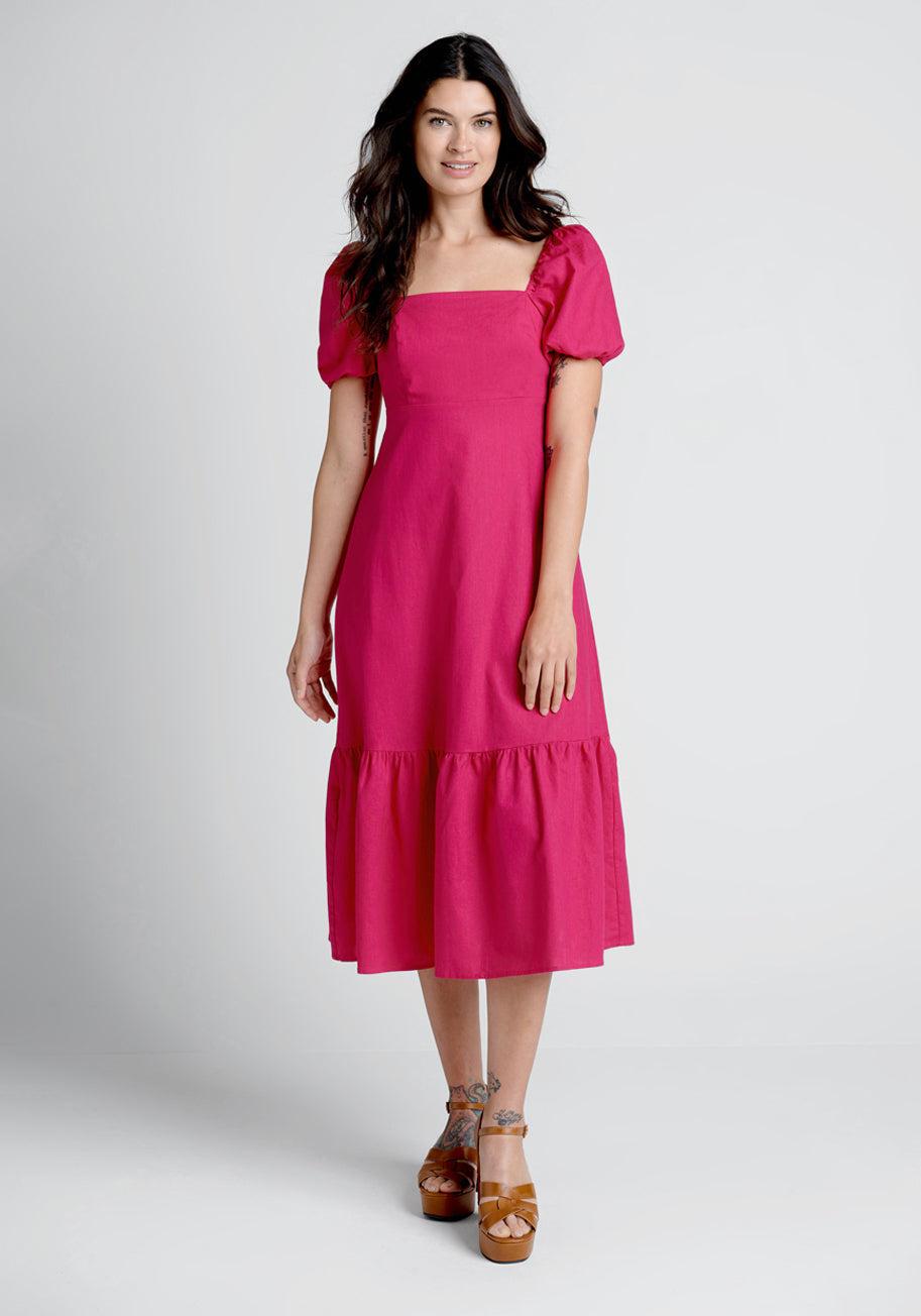 Princess Highway Days Dance Into Dusk Midi Dress in Pink | Lyst
