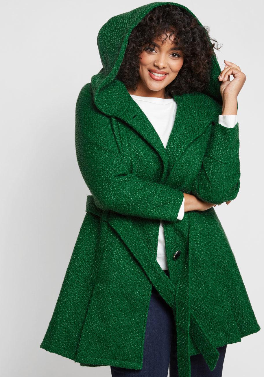 modcloth green coat