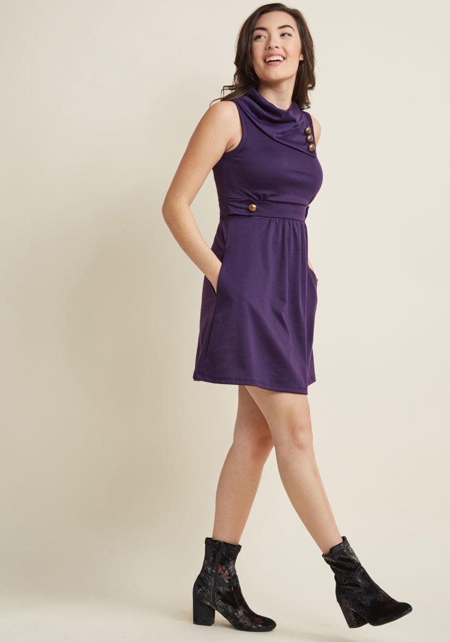 ModCloth Coach Tour A-line Dress in 