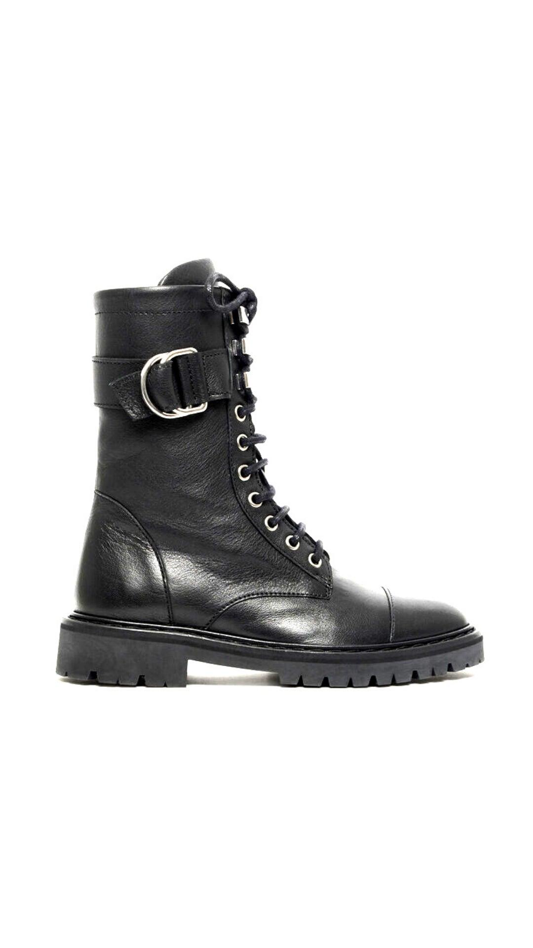 IRO Jaudie Leather Combat Boots | Lyst