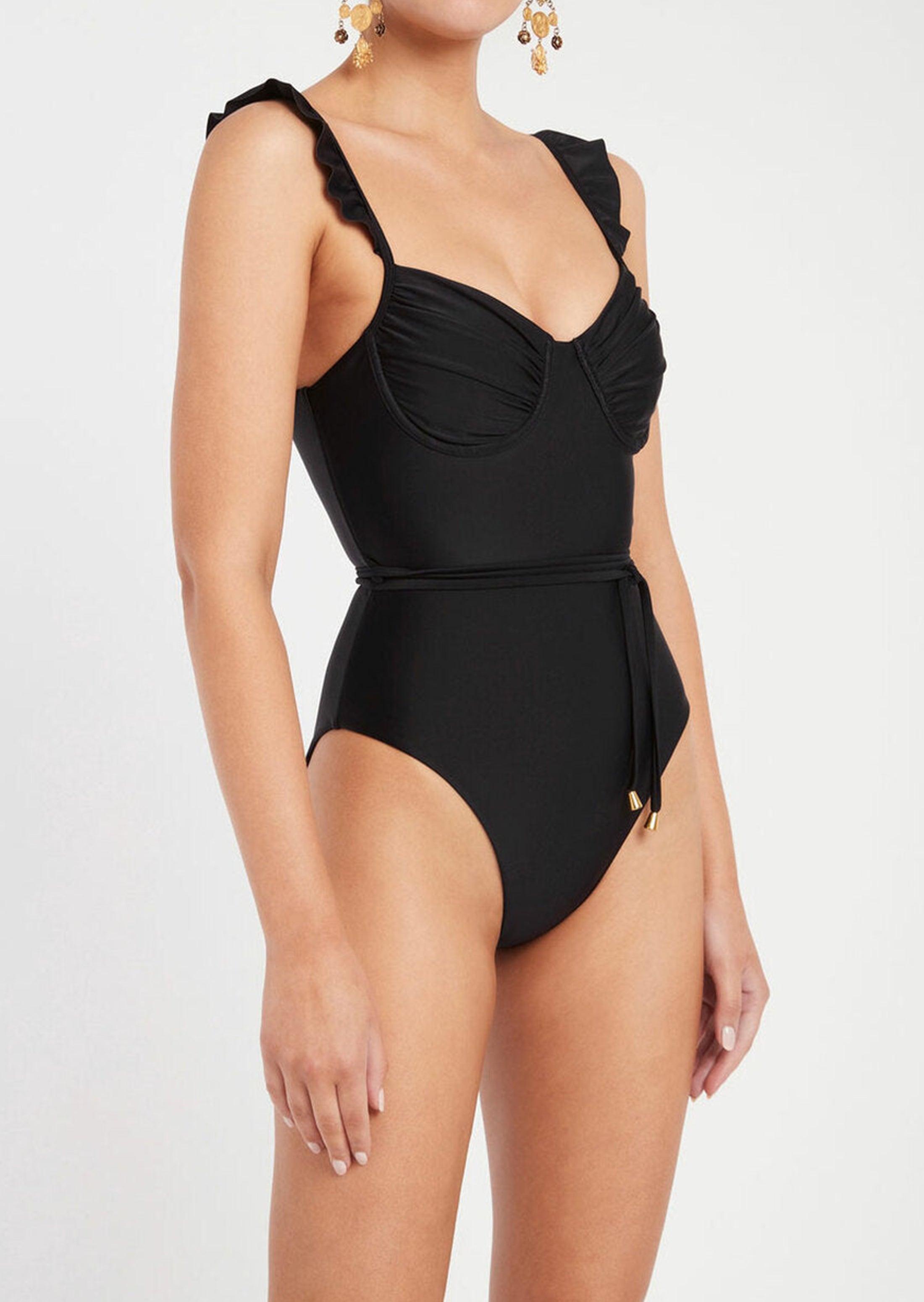 Rebecca Vallance Synthetic Lucia One Piece in Black | Lyst